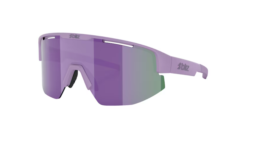 Bliz Matrix Small Sports Glasses Matte Purple/ Brown & Purple Mirror