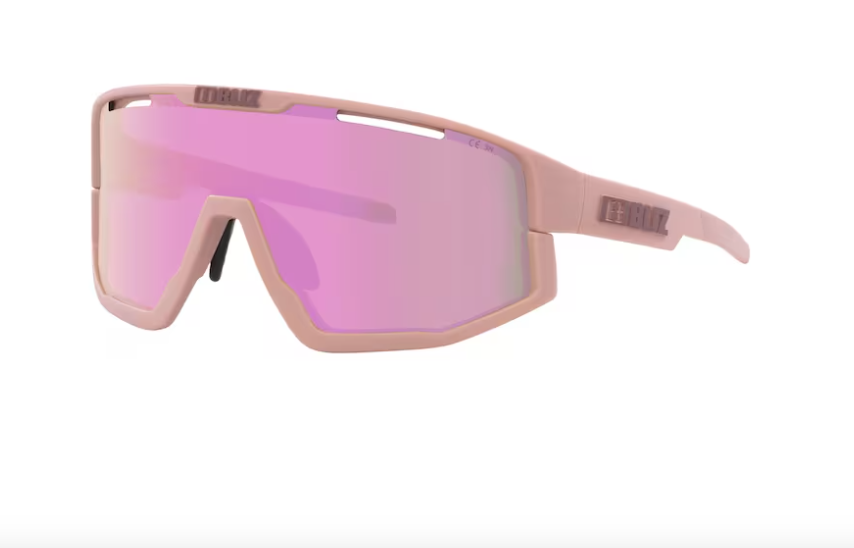 Bliz Fusion Small Sports Glasses Matte Pink/ Brown & Pink Mirror