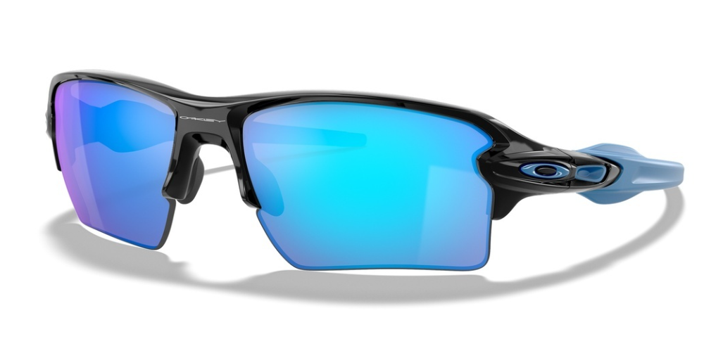 Oakley Custom Flak 2.0 XL Polished Black/ Prizm Sapphire