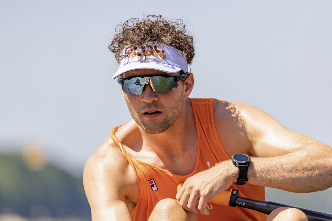 Melvin Twellaar met een Radar EV sportbril