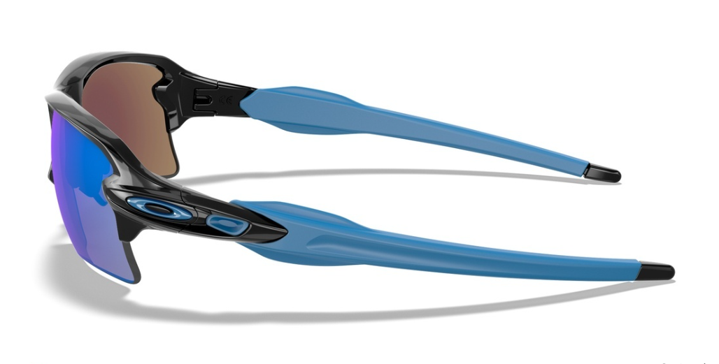 Oakley Custom Flak 2.0 XL Polished Black/ Prizm Sapphire