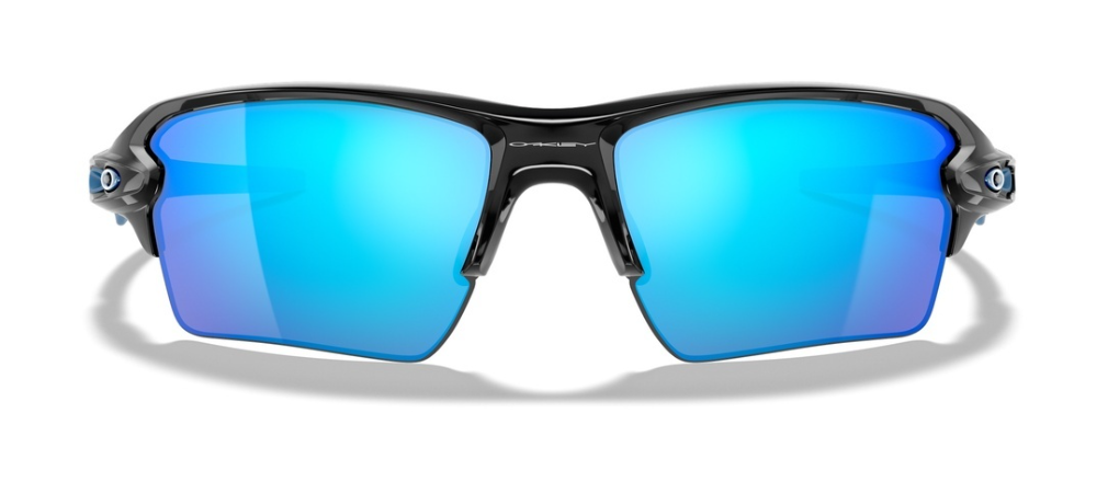 Oakley Custom Flak 2.0 XL Polished Black/ Prizm Sapphire