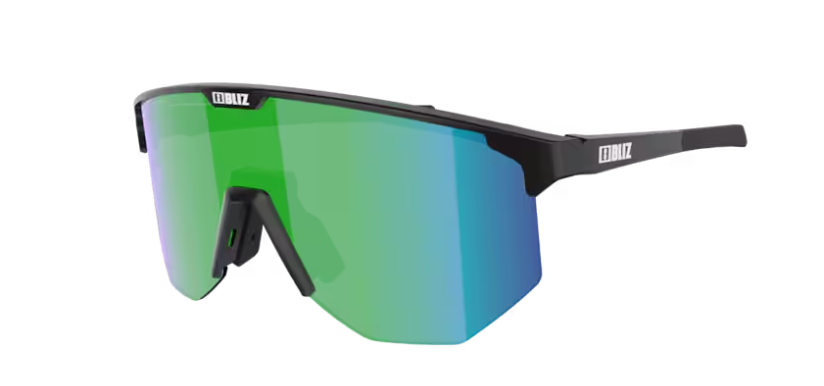 Bliz Hero Sports Glasses Matte Black/ Smoke & Green Mirror