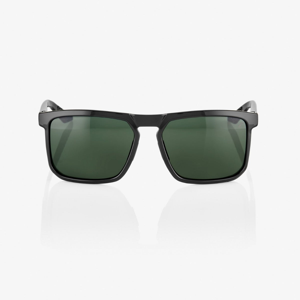 100% Renshaw Gloss Black/ Gray Green Lens