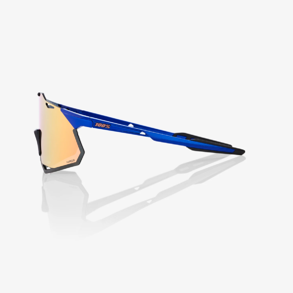 100% Hypercraft XS (extra small)  Gloss Cobalt Blue/ HiPER Copper Mirror + Clear lens