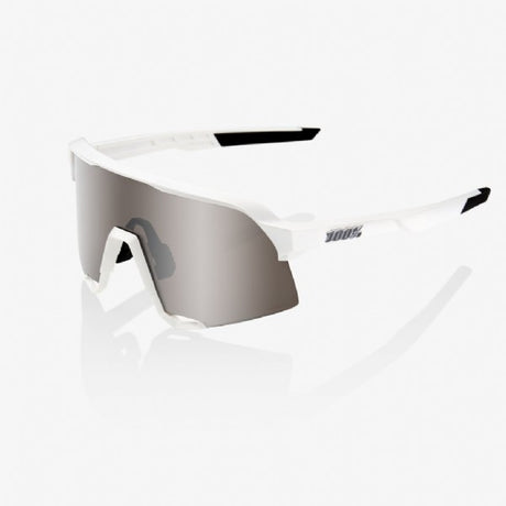 100-S3-Matte-White-HiPer-Silver-Mirror-Lens-Clear-Lens