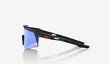 100-Speedcraft-XS-extra-small-Black-Holographic-HiPER-Blue-Multilayer-Mirror-Lens-Clear-Lens
