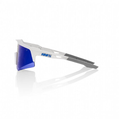 100-Speedcraft-XS-extra-small-Matte-White-Blue-Multilayer-Mirror-Lens-Clear-Lens