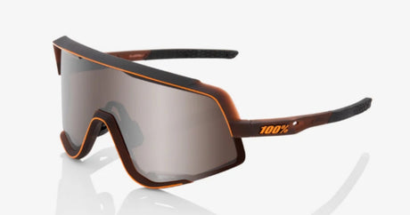 100% Glendale Matte Translucent Brown Fade/ Hiper Silver Mirror + Clear Lens