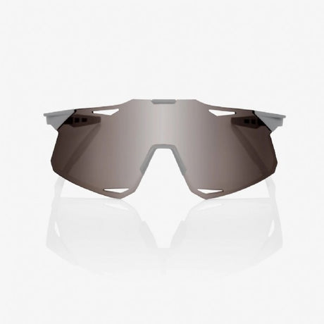 100% Hypercraft Matte Stone Grey/ HiPER Silver Mirror Lens + Clear Lens