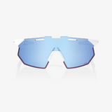 100% Hypercraft SQ Soft Tact White/ HiPER Blue Multilayer Lens + Clear Lens