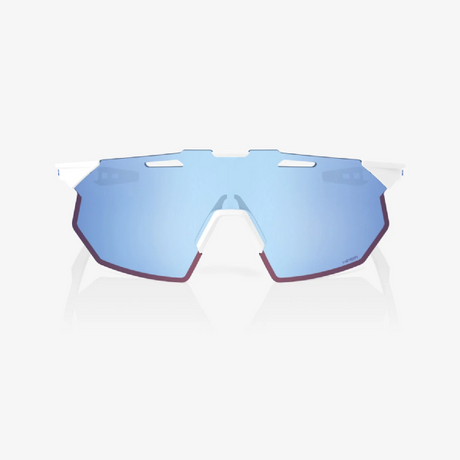 100% Hypercraft SQ Soft Tact White/ HiPER Blue Multilayer Lens + Clear Lens