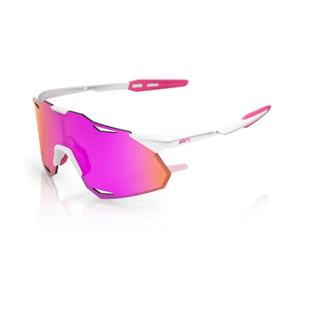 100% Hypercraft XS (extra small) Matte White-Pink/ Hyper Vital Pink Mirror
