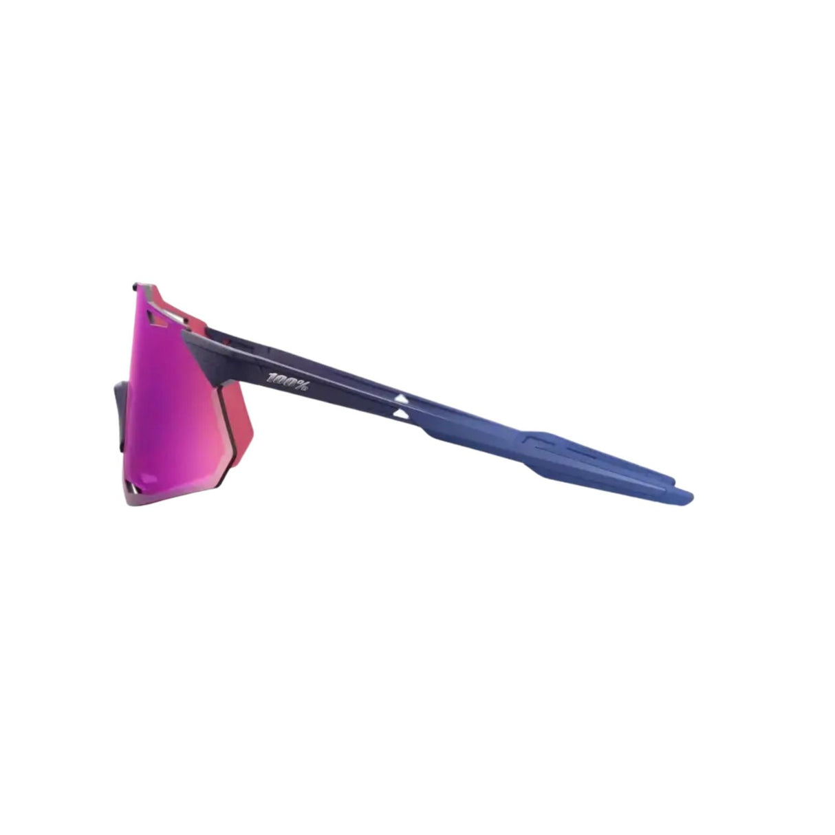 100% Hypercraft XS (extra small) Satin Storm Metallic/ Purple Multilayer Mirror 