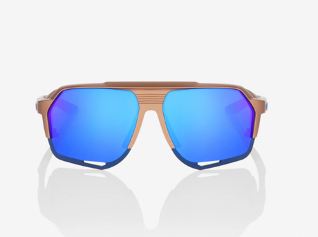 100% Norvik Matte Copper Chronium/ Blue Multilayer Mirror Lens + Clear Lens