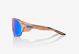 100% Norvik Matte Copper Chronium/ Blue Multilayer Mirror Lens + Clear Lens