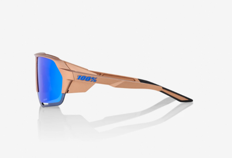 100% Norvik Matte Copper Chronium/ Blue Multilayer Mirror Lens + Clear Lens