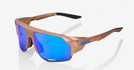 100% Norvik Matte Copper Chronium/ Blue Multilayer Mirror Lens + Clear Lens
