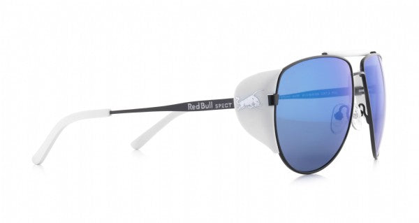 Red Bull Grays Peak Matte Black & White/ Blue Mirror Smoke Polarized