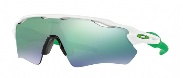 Oakley Radar EV Team Colors Poliertes Weiß / Prizm Jade