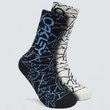 Oakley Socken mit Crackle-Print/schwarzer Crackle-Print