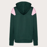 Oakley Rosy Rc Fleece Hoodie/ Hunter Green Pink Flower