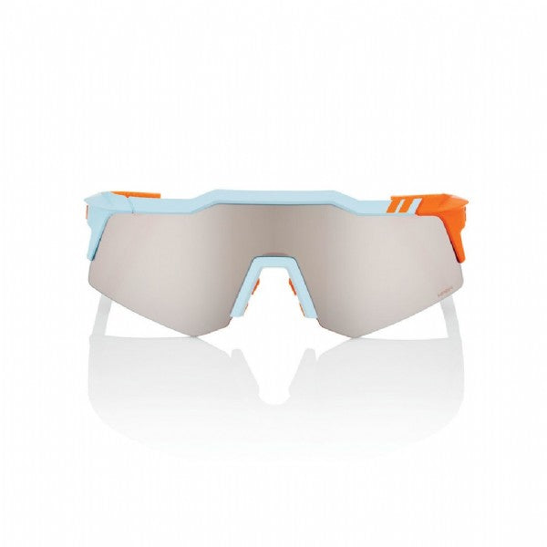 100 % Speedcraft XS (extra klein), Soft Tact Two Tone/HiPER Silver Mirror Lens + Clear Lens