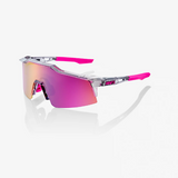 100% Speedcraft SL Tokyo Night Polished Translucent Grey/ Purple Multilayer Mirror Lens + Clear Lens