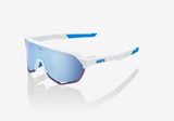 100 % S2 Movistar Team White/HiPER Blue Multilayer Mirror Lens + Clear Lens