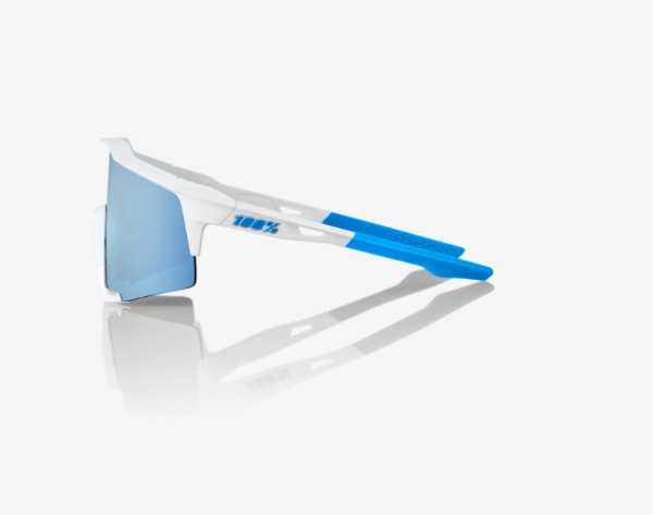 100 % Speedcraft Movistar Team White/HiPER Blue Multilayer Mirror Lens + Clear Lens