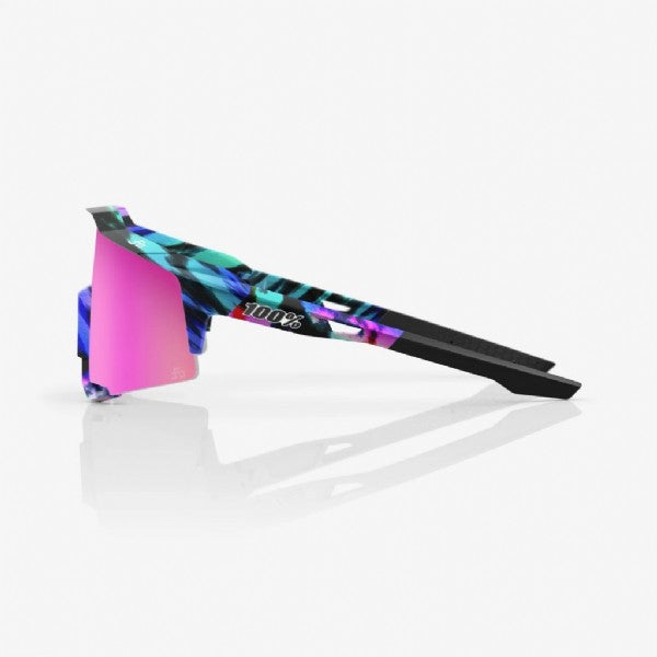 100% Speedcraft Peter Sagan Limited Le Soft Tact Tie Dye/ Purple Multilayer Mirror &amp; Clear lens