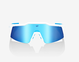 100 % Speedcraft SL Movistar Team White/HiPER Blue Multilayer Mirror Lens + Clear Lens