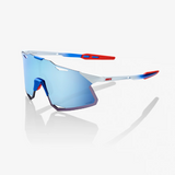 100% Hypercraft TotalEnergies Team Matte White-Metallic Blue/ HiPER Blue Multilayer Mirror Lens