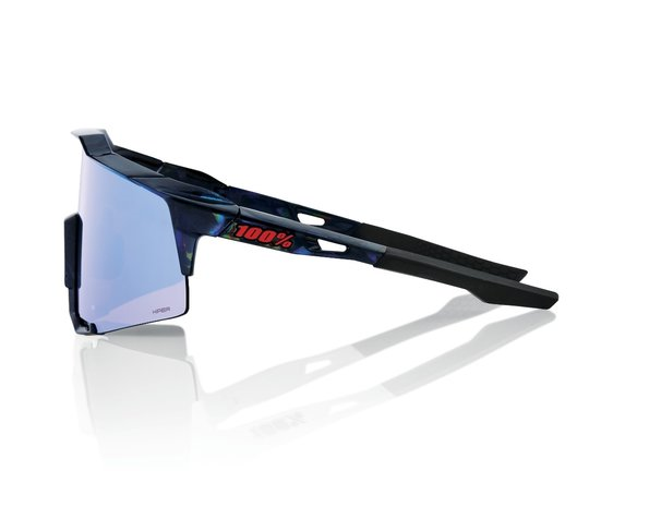 100 % Speedcraft Black Holographic/HiPER Blue Multilayer Mirror Lens + Clear Lens