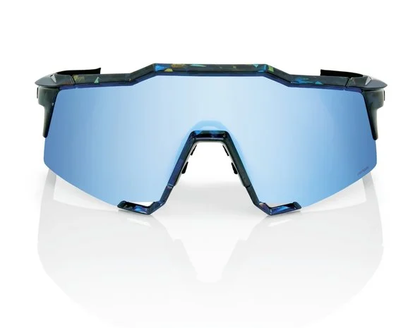 100 % Speedcraft Black Holographic/HiPER Blue Multilayer Mirror Lens + Clear Lens