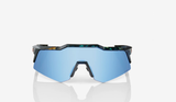 100% Speedcraft XS (extra small) Black Holographic/ HiPER Blue Multilayer Mirror Lens + Clear Lens