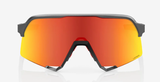 100% S3 Matte Gunmetal/ HiPER Red Multilayer Mirror Lens + Clear Lens