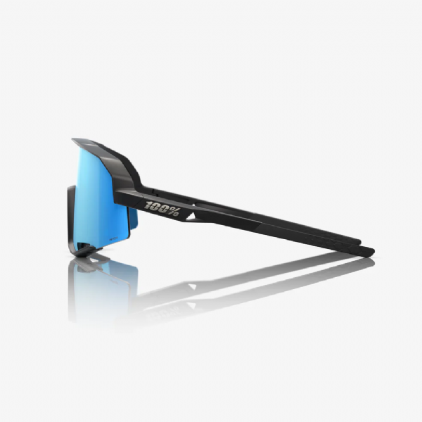 100% Slendale Matte Black/ Blue Multilayer Mirror