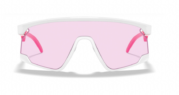 Oakley Custom BXTR Matte White - Neon Pink/ Prizm Low Light