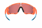 Oakley Custom Jawbreaker Neonorange, Himmelblau/Prizm Trail Torch