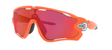 Oakley Custom Jawbreaker Neon Orange, Sky Blue/ Prizm Trail Torch