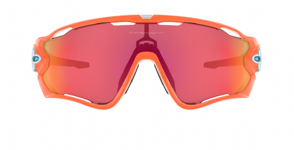 Oakley Custom Jawbreaker Neonorange, Himmelblau/Prizm Trail Torch