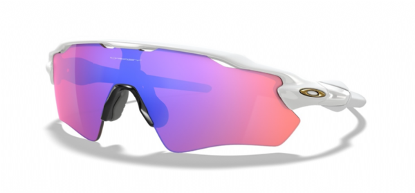 Oakley Custom Radar EV Path Matte White-Gold Icon/Prizm Trail