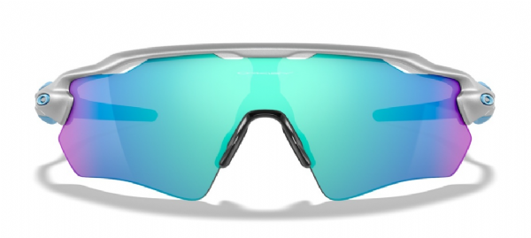 Oakley Custom Radar EV Path Silber/Prizm Sapphire