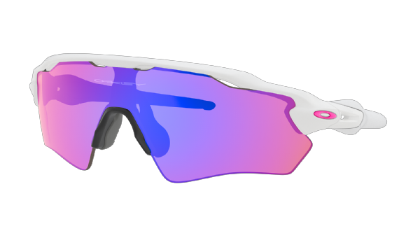 Oakley Custom Radar EV XS (extra klein) Poliertes Weiß/Prizm Trail