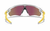 Oakley Custom Radar EV XS (extra klein) Silber/Prizm Sapphire