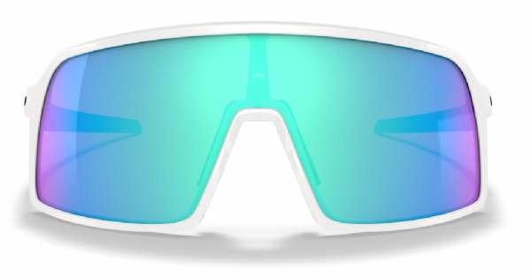 Oakley Custom Sutro S (extra Small) Poliertes Weiß/Prizm Sapphire