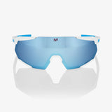 100% Racetrap 3.0 Movistar Team White/ HiPER Blue Multilayer Mirror