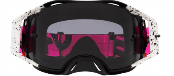 Oakley Airbrake MX Black Splatter/Dunkelgrau