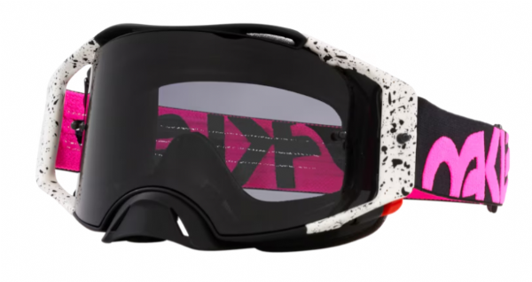 Oakley Airbrake MX Black Splatter/Dunkelgrau